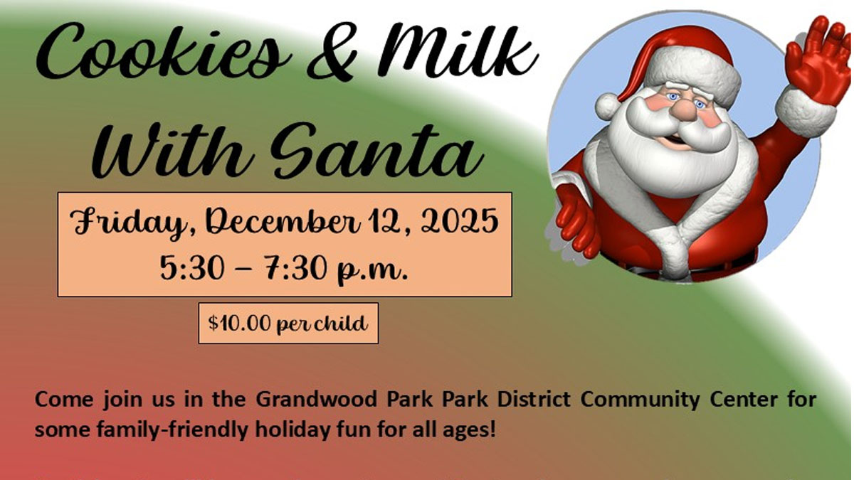 Cookies and Milk with Santa at Grandwood Park District